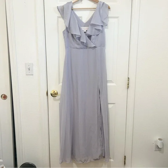 Birdy Grey | Dresses | Birdy Grey Dress Womens Large Purple Maxi Sleeveless  Bridesmaid Formal Dress